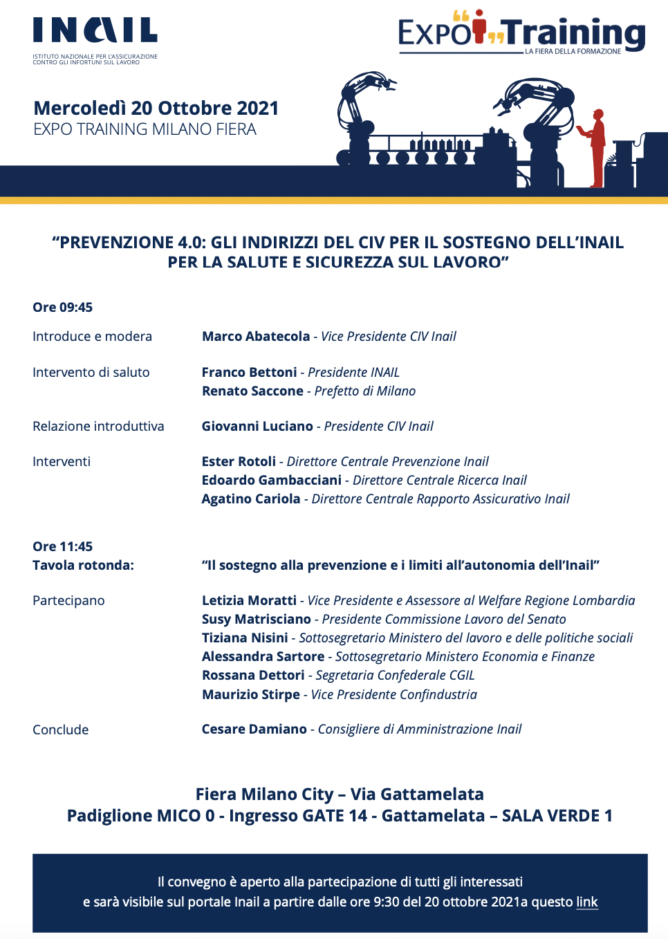 Prevenzione 4.0: gli indirizzi del CIV per il sostegno dell&rsquo;Inail alla salute e sicurezza sul lavoro